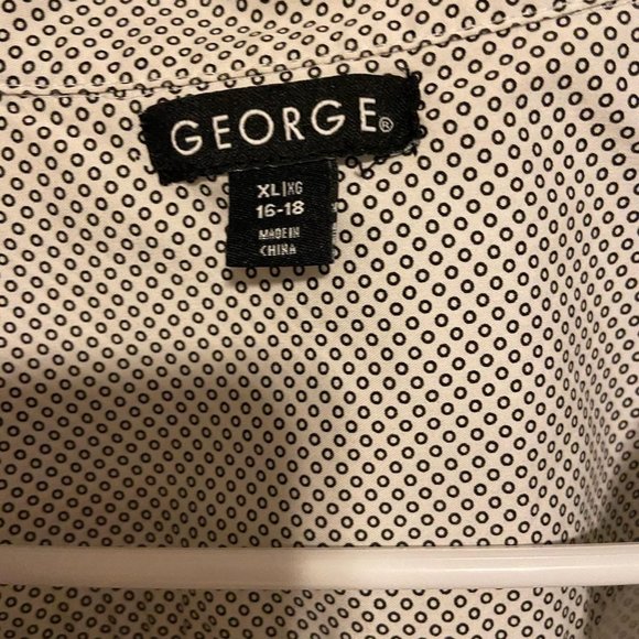 George Short Sleeve Polka Dot Button Down - Picture 2 of 3